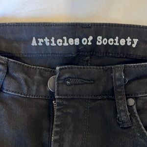 Articles of society black stretch denim